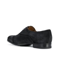 dunkelblaue Wildleder Oxford Schuhe von Doucal's
