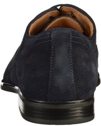 dunkelblaue Wildleder Oxford Schuhe von Geox