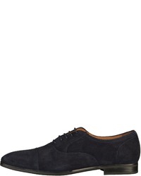 dunkelblaue Wildleder Oxford Schuhe von Geox