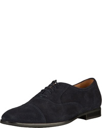 dunkelblaue Wildleder Oxford Schuhe von Geox