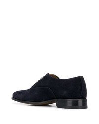 dunkelblaue Wildleder Oxford Schuhe von Scarosso