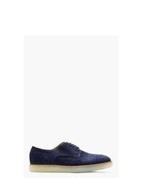 dunkelblaue Wildleder Oxford Schuhe von H by Hudson