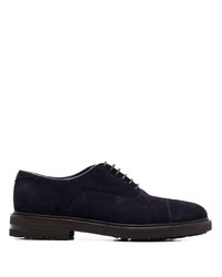 dunkelblaue Wildleder Oxford Schuhe von Henderson Baracco