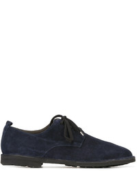 dunkelblaue Wildleder Oxford Schuhe von Rocco P.
