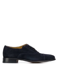 dunkelblaue Wildleder Oxford Schuhe von Scarosso