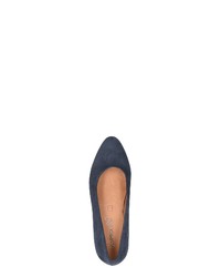 dunkelblaue Wildleder Pumps von Caprice