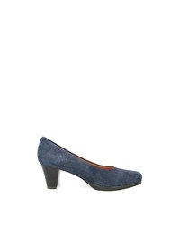 dunkelblaue Wildleder Pumps von Caprice