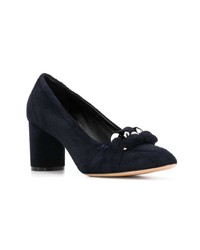 dunkelblaue Wildleder Pumps von Casadei