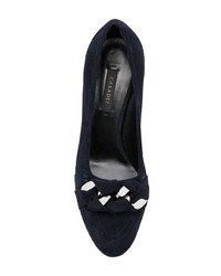 dunkelblaue Wildleder Pumps von Casadei