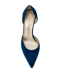 dunkelblaue Wildleder Pumps von Antonio Barbato