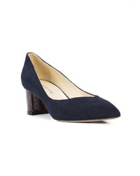 dunkelblaue Wildleder Pumps von Sarah Flint