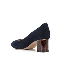 dunkelblaue Wildleder Pumps von Sarah Flint