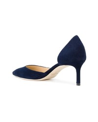 dunkelblaue Wildleder Pumps von Jimmy Choo