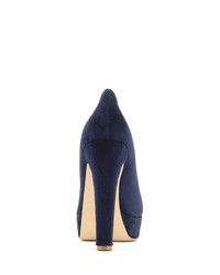 dunkelblaue Wildleder Pumps von Evita