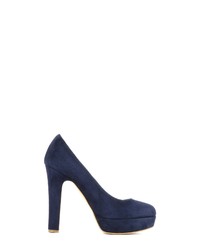 dunkelblaue Wildleder Pumps von Evita