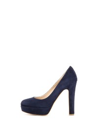 dunkelblaue Wildleder Pumps von Evita