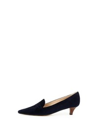 dunkelblaue Wildleder Pumps von Evita