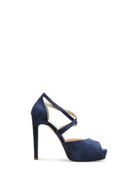 dunkelblaue Wildleder Pumps von Evita