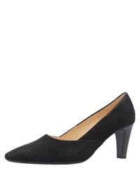 dunkelblaue Wildleder Pumps von Gabor