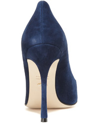 dunkelblaue Wildleder Pumps von Sergio Rossi