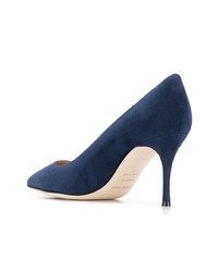 dunkelblaue Wildleder Pumps von Sergio Rossi