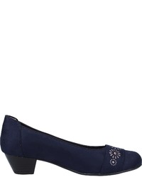 dunkelblaue Wildleder Pumps von Jenny