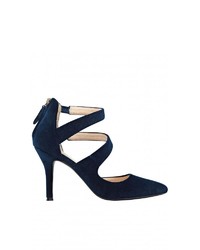 dunkelblaue Wildleder Pumps von Nine West