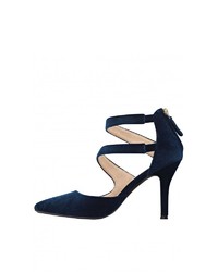 dunkelblaue Wildleder Pumps von Nine West