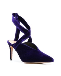 dunkelblaue Wildleder Pumps von Alexandre Birman