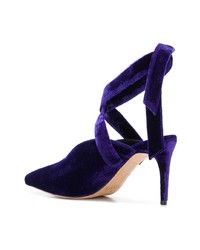 dunkelblaue Wildleder Pumps von Alexandre Birman