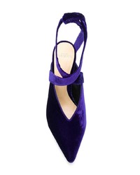 dunkelblaue Wildleder Pumps von Alexandre Birman