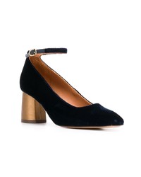 dunkelblaue Wildleder Pumps von Chie Mihara