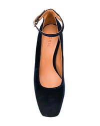 dunkelblaue Wildleder Pumps von Chie Mihara