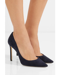 dunkelblaue Wildleder Pumps von Jimmy Choo