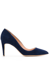 dunkelblaue Wildleder Pumps von Rupert Sanderson