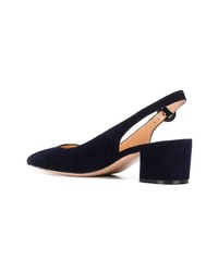 dunkelblaue Wildleder Pumps von Gianvito Rossi