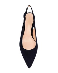 dunkelblaue Wildleder Pumps von Gianvito Rossi