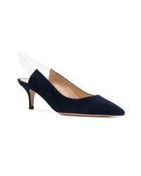 dunkelblaue Wildleder Pumps von Gianvito Rossi