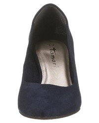 dunkelblaue Wildleder Pumps von Tamaris