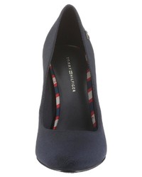 dunkelblaue Wildleder Pumps von Tommy Hilfiger