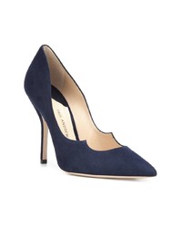 dunkelblaue Wildleder Pumps von Paul Andrew