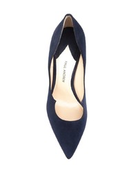 dunkelblaue Wildleder Pumps von Paul Andrew