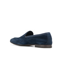 dunkelblaue Wildleder Slipper von Henderson Baracco