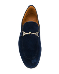 dunkelblaue Wildleder Slipper von Doucal's