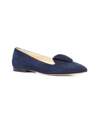 dunkelblaue Wildleder Slipper von Sarah Flint