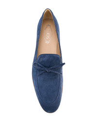 dunkelblaue Wildleder Slipper von Tod's