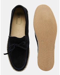 dunkelblaue Wildleder Slipper von Asos