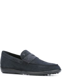 dunkelblaue Wildleder Slipper von Tod's