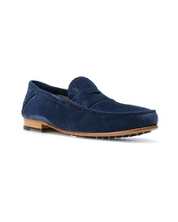 dunkelblaue Wildleder Slipper von Tod's