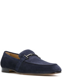 dunkelblaue Wildleder Slipper von Tod's